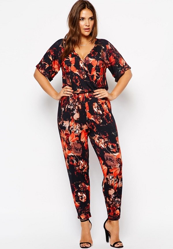 Họa tiết tinh tế của jumpsuit dài cho người béo