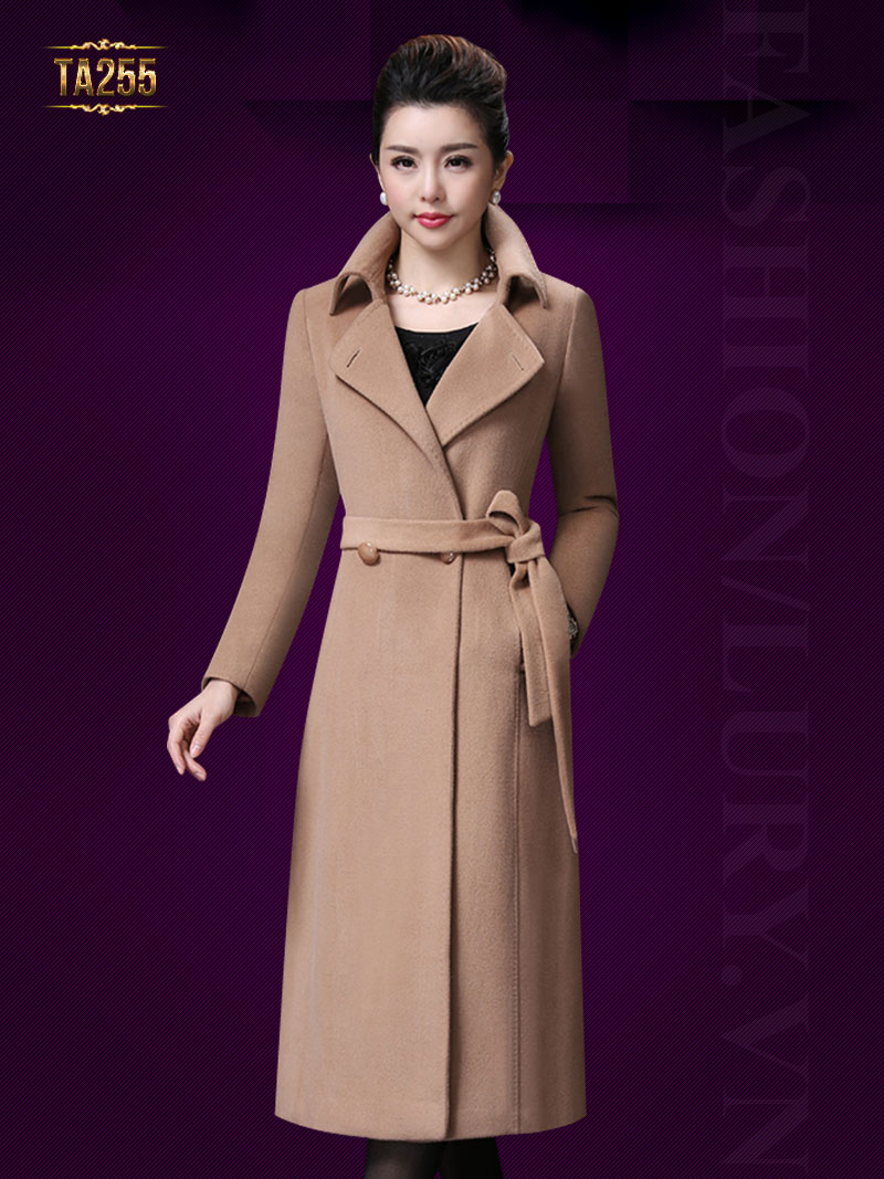  Các mẫu áo khoác dạ nữ cho tuổi trung niên có thiết kế lịch sự, sang trọng. Mã sản phẩm: TA255