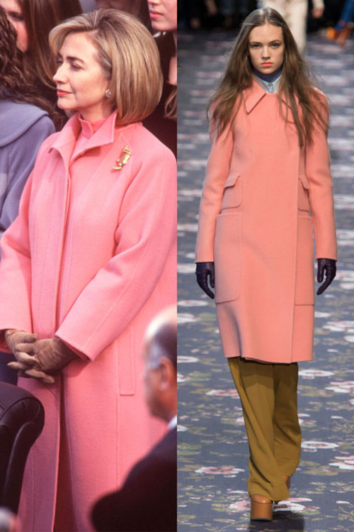 Chiếc áo khoác dạ cực đẹp đi đầu xu hướng của nữ chính trị gia Hillary Clinton