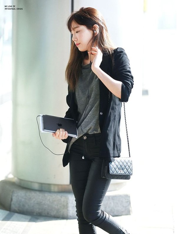 Taeyeon (SNSD) là sao nữ Hàn sở hữu không ít những chiếc áo khoác len đẹp cardigan