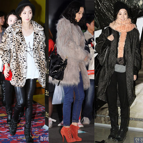 Diễn viên Jung Ryeo Won khá yêu thích thời trang lông thú