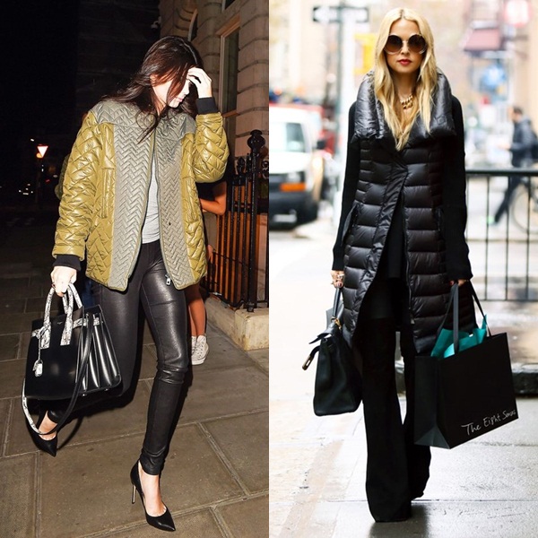 xu hướng áo phao ấm oversized coats hot nhất năm nay.