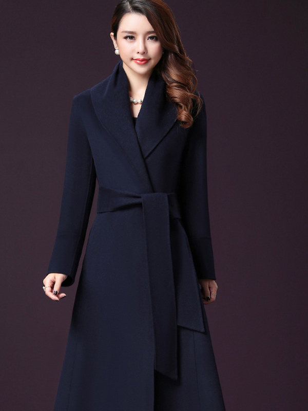 Thời trang áo khoác dạ Hàn Quốc gam màu xanh than sang trọng, đẳng cấp TA314; Giá: 12.341.000đ