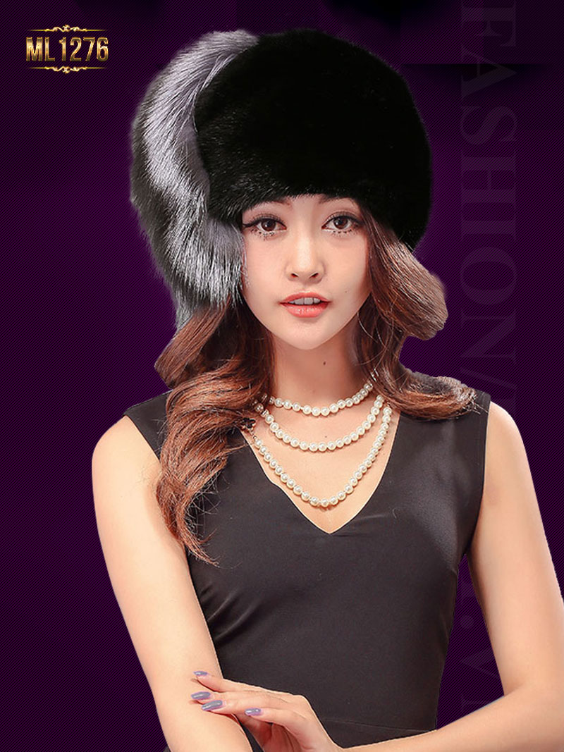 Mũ lông thời trang Hàn Quốc ML1276